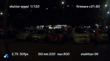 GoPro Hero 6 - firmware v.02.00 stabilization test in low light