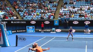 Dangerous Doubles: Stosur hits Kuznetsova in the head - Australian Open 2015