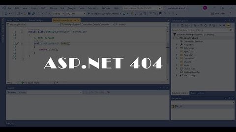 18- 404 Hata sayfası yönlendirmesi - ASP.NET MVC MySQL Eğitimi