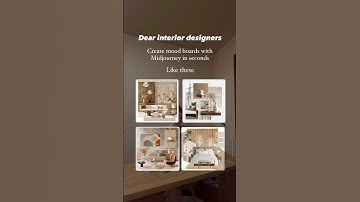 Create mood boards with Midjourney in seconds #aiindesign #midjourney #interiordesigner #homedecor