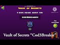 [GEOMETRY DASH] How to solve Cod3breaker in Vault of Secrets