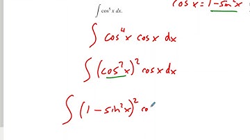 8.3 Trigonometric Integrals - Part 1