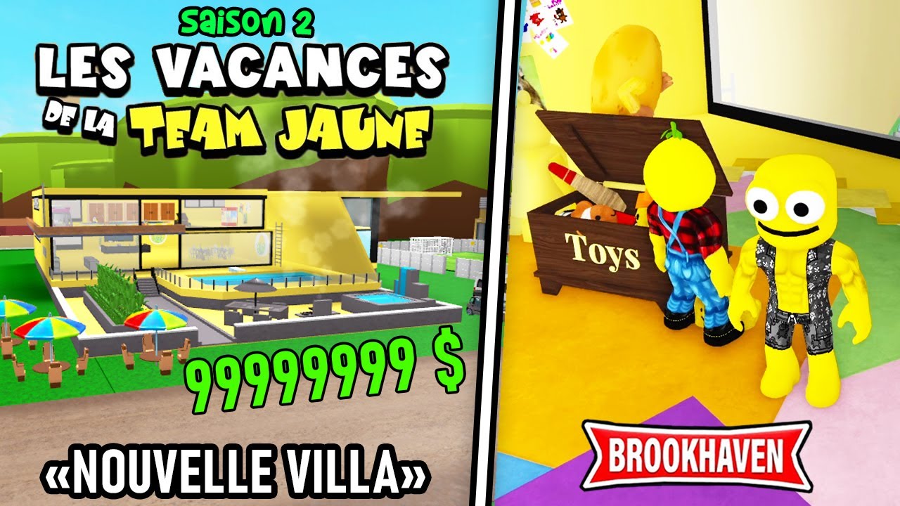 ODA ACHETE UNE NOUVELLE VILLA A 999999 € (VACANCE DE LA TEAM JAUNE 2) #1 - BROOKHAVEN RP