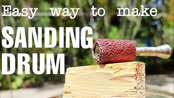 How to Make a Sanding Drum in Easy Way - Best Home Made Drill Sander (DYI Sri Lanka - inventions)