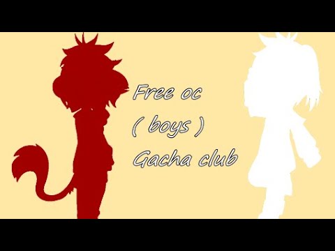Free gacha club boy oc❤️ sorry if you cant see it😭 #gachaoc #gachafre