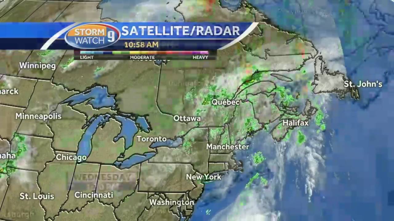 Partly sunny skies with scattered storms - YouTube