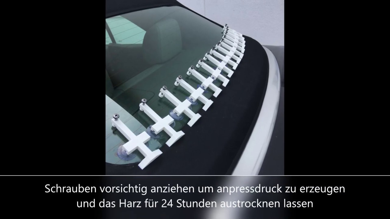 Audi A4 Cabrio Heckscheibe löst sich vom Verdeck - Reparieren