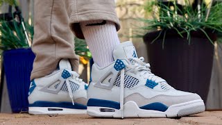 Air Jordan 4 Industrial Blue On Foot Review (Compared to Jordan SB 4)