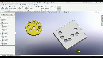 Solid Work Tutorial 47 Curve driven pattern| Solid work Curve driven pattern| Curve Driven pattern |