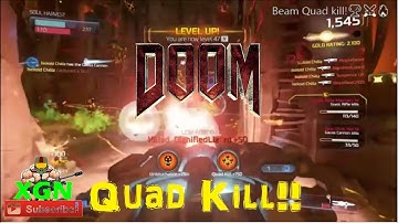 Doom 6.66 Update, Pinky Spectre Demon Rampage and Gauss Cannon Quad Kill!