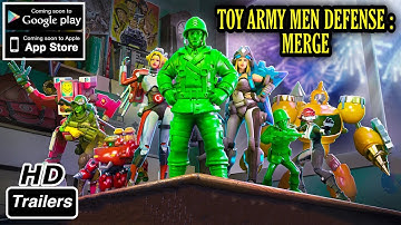 Top Army Men Defense: Merge Mobile Game | Official Trailer (Android/iOS) #upcominggames #android