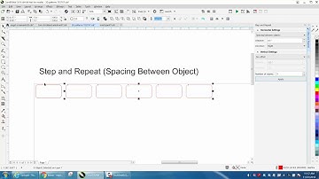 Corel Draw Tips & Tricks Step & Repeat Spacing Between Object