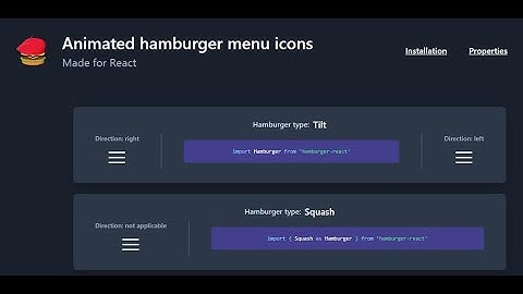 Animated hamburger Menu Icon in React JS | #developersdiary