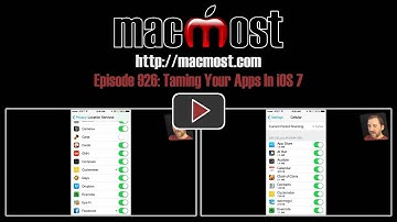Taming Your Apps In iOS 7 (MacMost Now 926)