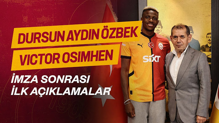 🎙️ Başkan Dursun Aydın Özbek ve yeni transferimiz Victor Osimhen'den imza sonrası açıklamalar