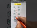 Draw a checkered path with number 1 to 10 #drawing#line#shorts#maths#quiz#funny#games