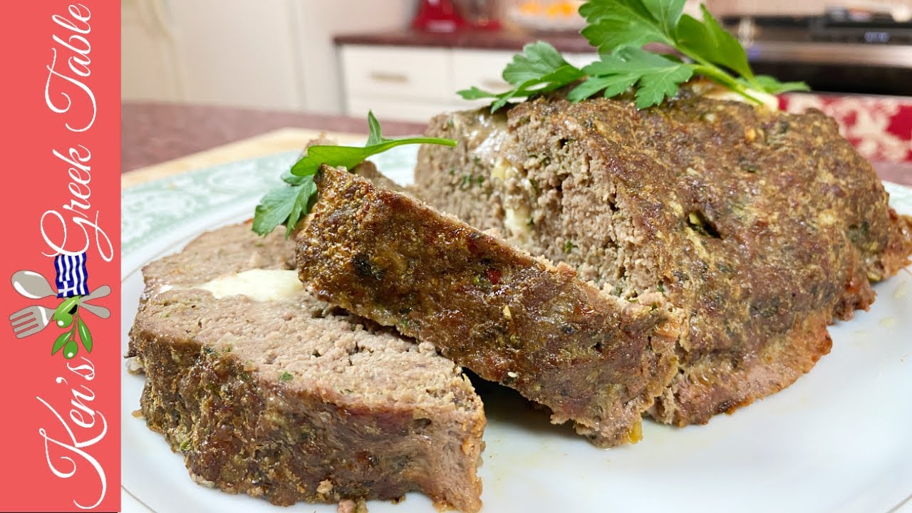 Greek-Style Stuffed Meatloaf   No Breadcrumb Meatloaf Recipe