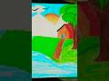 Scenery drawing #drawing #art #youtube #shorts #viralvideo