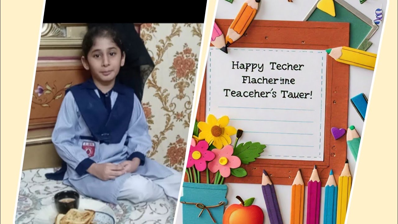 Daily routine with Rida||#diy ||card for my lovely teacher - YouTube