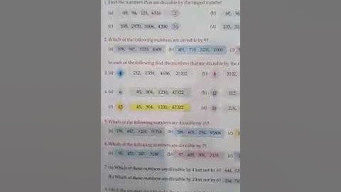 Class-5 Maths, ch-5 Multiples and Factors, Ex-5(C) part-1