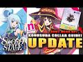 SWORD X STAFF KONOSUBA COLLAB GUIDE & DONT MAKE THIS MISTAKE! New Companions & Shop Priority!