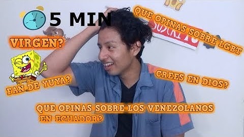 100 PREGUNTAS EN 5 MINUTOS / youtuber de santa elena