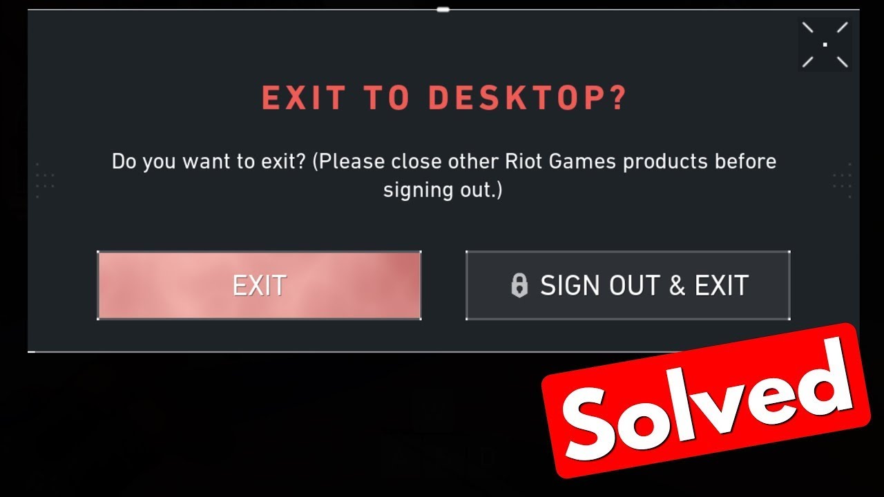 How to fix Riot SIGN OUT & EXIT PROBLEM | Valorant easiest way. - YouTube