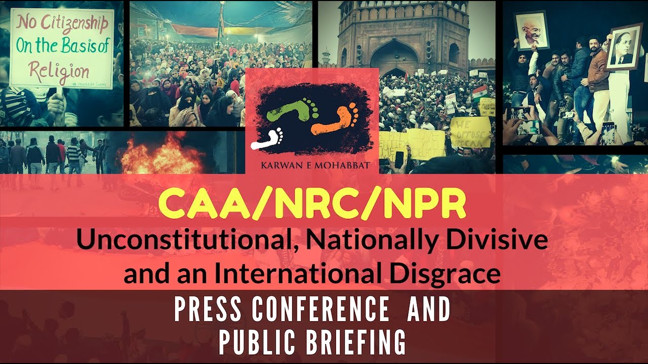CAA/NRC/NPR - Unconstitutional and an International Disgrace | Press Conference and Public Briefing