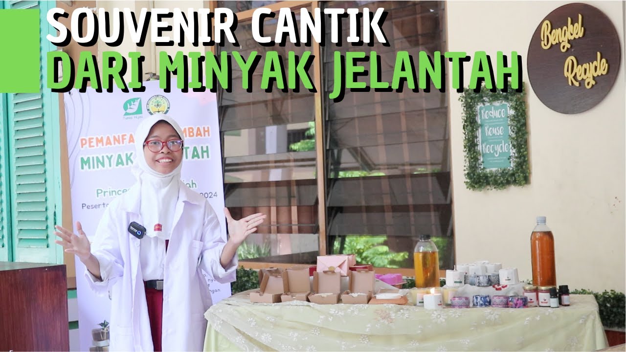 Daur Ulang Minyak Jelantah Jadi Souvenir Cantik dan Ramah Lingkungan