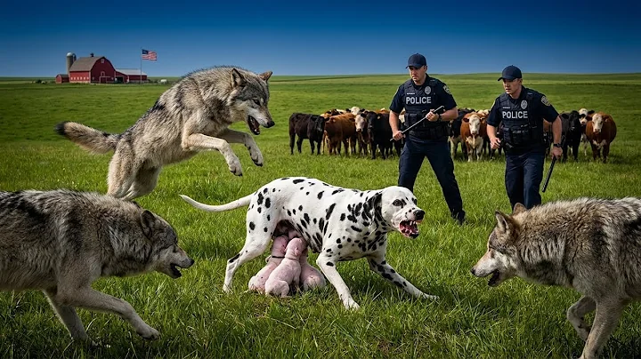 Brave Mother Dog Battles Ferocious Wolves to Protect Her Helpless Puppies 🐺🐶 | Wildlife Rescue