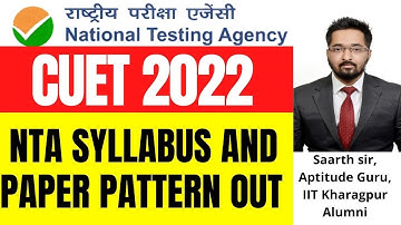 CUET 2022 Notification out | Exam pattern | Exam syllabus | Exam date | CUET 2022 official syllabus