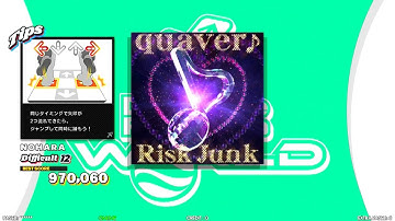 【DDR WORLD】 quaver♪ Risk Junk 【DOUBLE Difficult12】 SPEED528 REVERSE