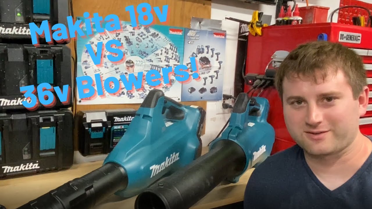 fatning nordøst Berolige Makita 18v VS 36v Blowers | Quick Comparison and Buying Guide! XBU03 VS  XBU02 - YouTube