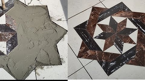 How to create center 8 flower tiles design