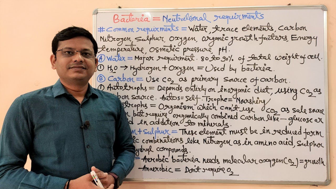 Microbiology 14 Nutritional Requirements Of Bacteria Bacteria