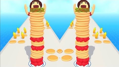 Pancake Run Game All Levels Gameplay iOS,Android Walkthrough Mobile Cake Runner Trailer Level40-41