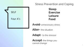 Stress and Effective Coping