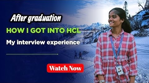 How I joined HCL | Interview Experience| Watch complete video |FYI |Thank you for watching