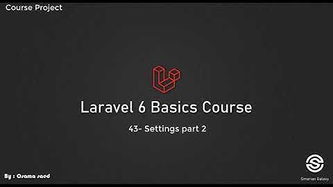 50- laravel blog project  43- settings part 2 - arabic [عربي]