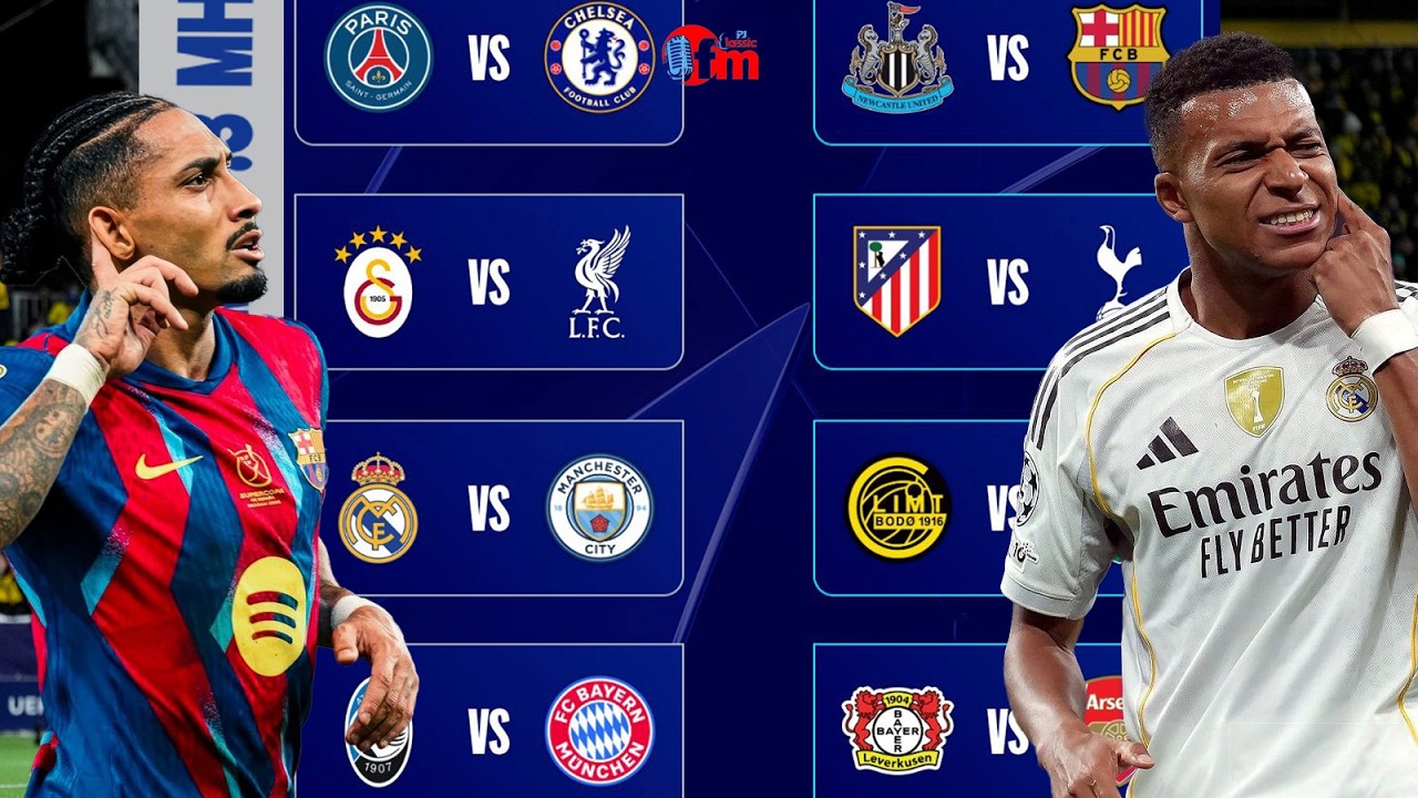 REAL MADRID ,FC BARCELONA ,PSG,LIVERPOOL N'IZINDI ZITEJE IMPARI MURI TOMBOLA YA UCL//UKURI N'UKUHE?