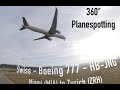 Amazing 360° Planespotting - Big planes starting and landing! Watch it with VR-Glasses or Smartphone