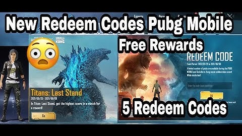 5  Exclusive Redeem Code For Pubg  ! Titans Last stand