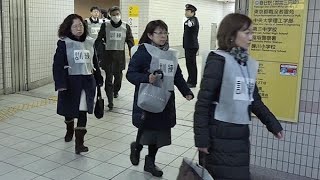東京都内で初の弾道ミサイル避難訓練