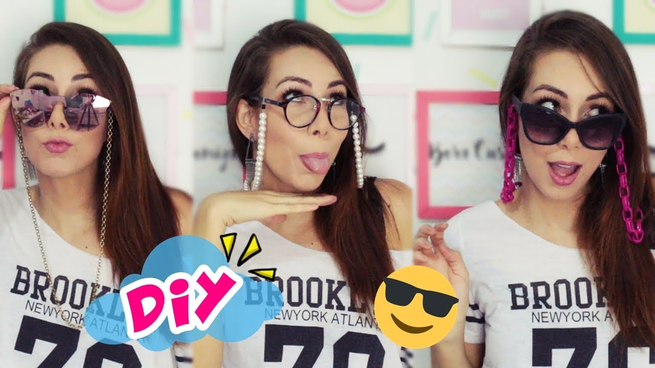 DIY CORRENTE DE ÓCULOS | 3 IDEIAS PRA CUSTOMIZAR!