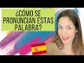 ¿Cómo se Pronuncian estas palabra? RETO de PRONUNCIACIÓN en español 🇪🇸
