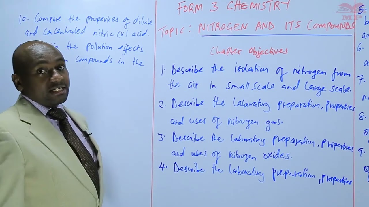 CHEMISTRY FORM 3_NITROGEN L1_Introduction