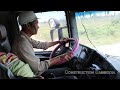 បើកឡានបែនដឹកថ្ម អ៊ិចស្កាវ៉ាទ័រជីកថ្ម Dump trucks driver skills - Excavator loading rock dump trucks