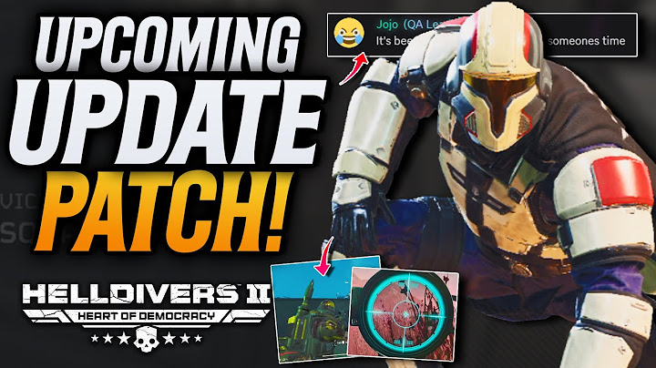 Helldivers 2 Patch Update In The Works! What Is Happening!
