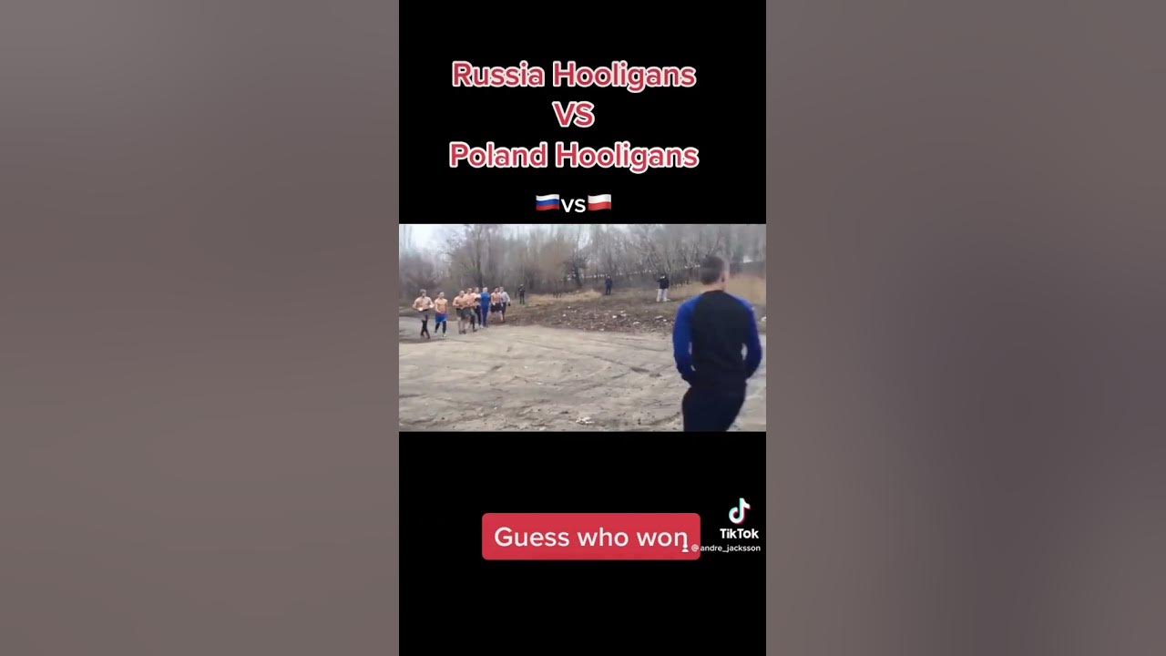 Russia Hooligans vs Poland Hooligans! #Hooligans #Ultras #Casuals #Shorts