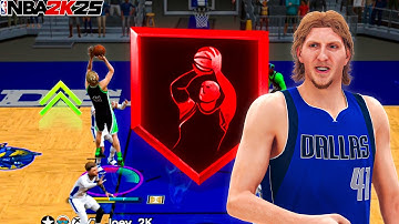 This Dirk Nowitzki Build is a POST SCORING SHARPSHOOTER on NBA 2K25